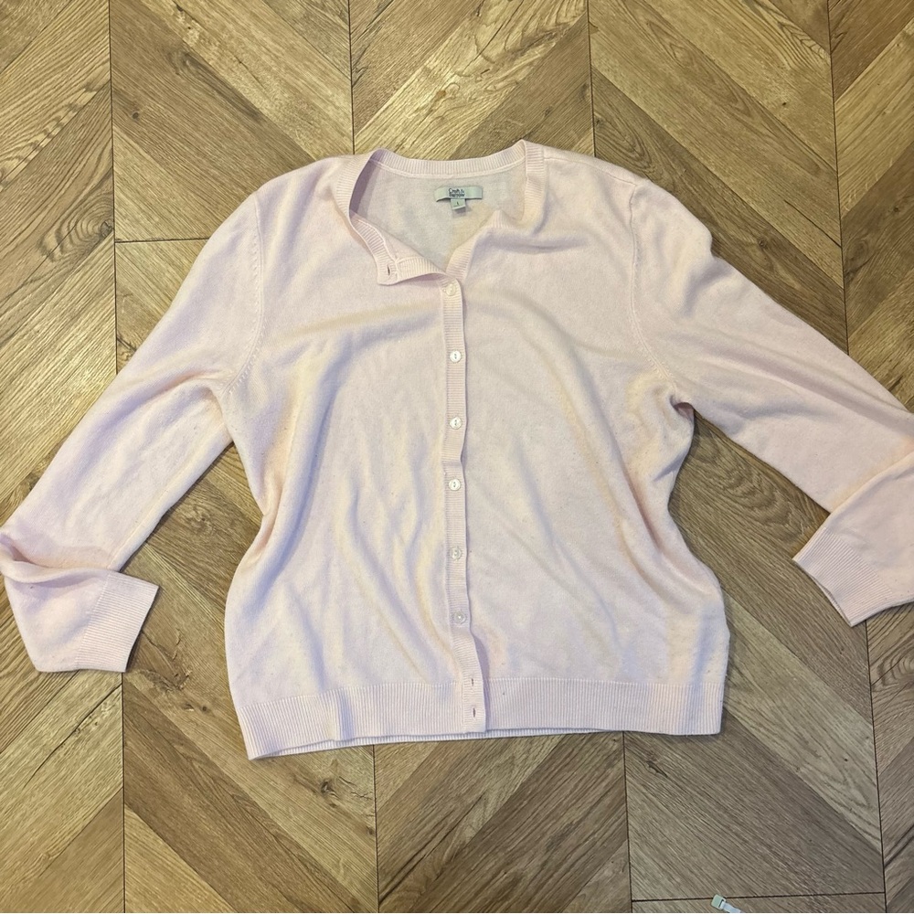 Croft & Barrow Pink Cardigan Sweater